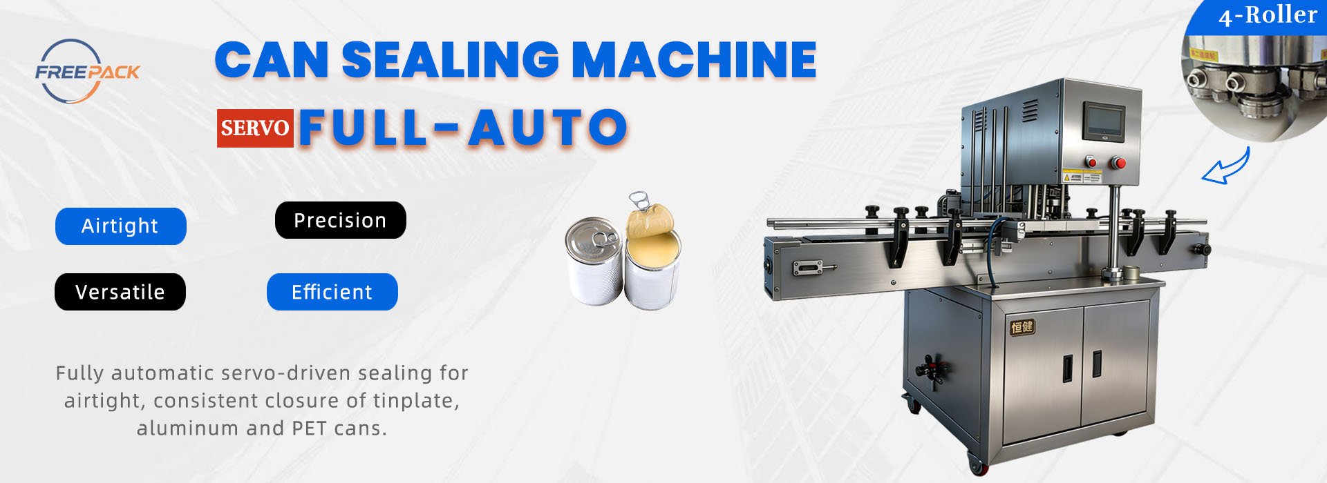 Cans Sealing Machine Servo Can Sealing Machine full-auto